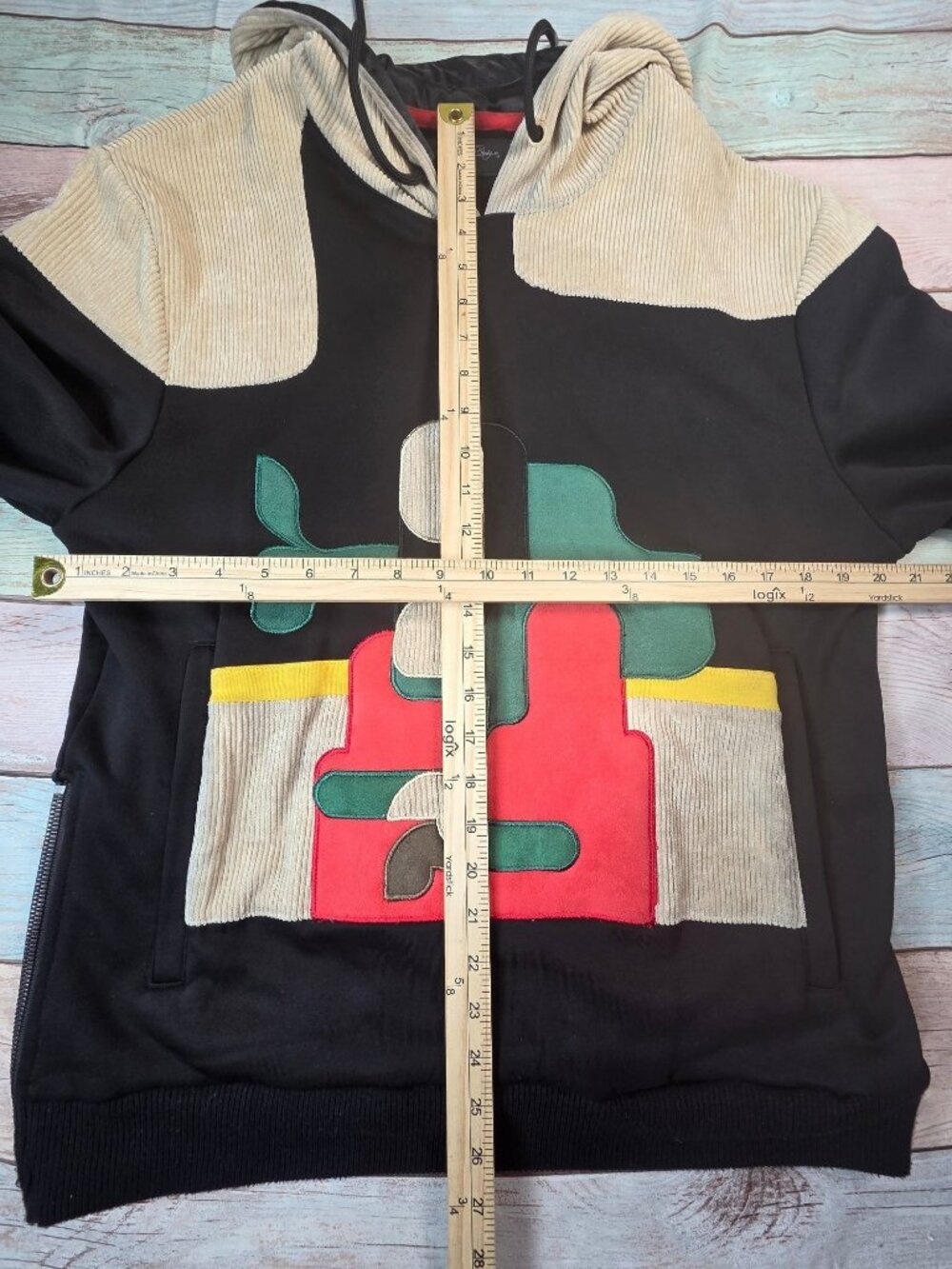 Frost Originals F5755 MonaLisa Corduroy Hoodie, Black, Men's Medium - Picture 6 of 9